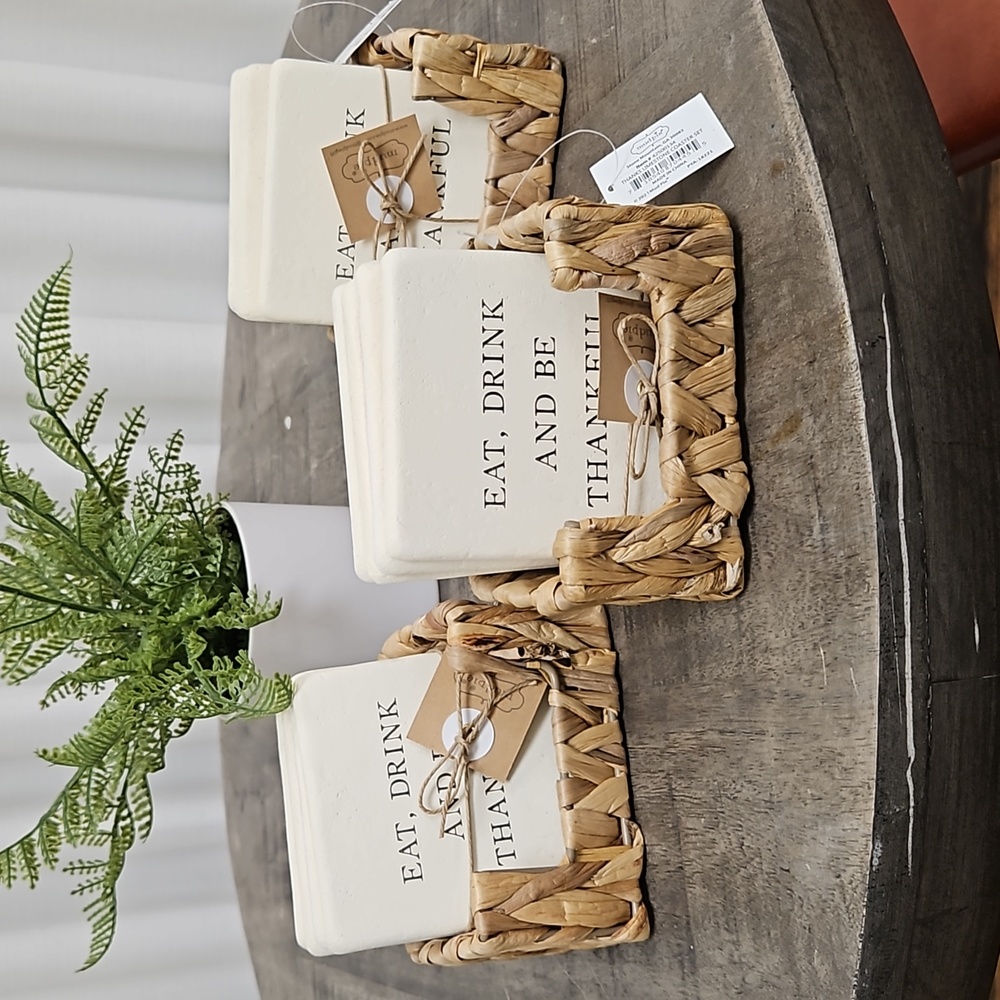 Ceramic coaster 4 piece set